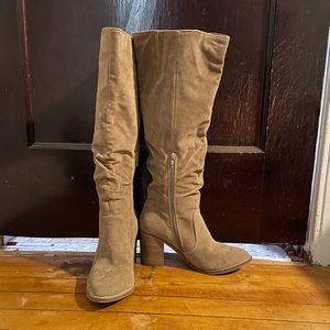 *SOLD* Taupe Side-Zip Boots - Target